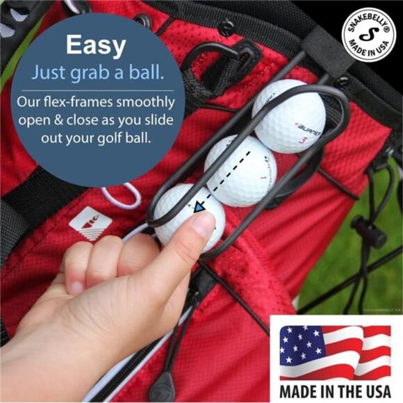 Golf Ball Holder - Pro with Quick-Draw Release (Black) - Picture 3 of 7